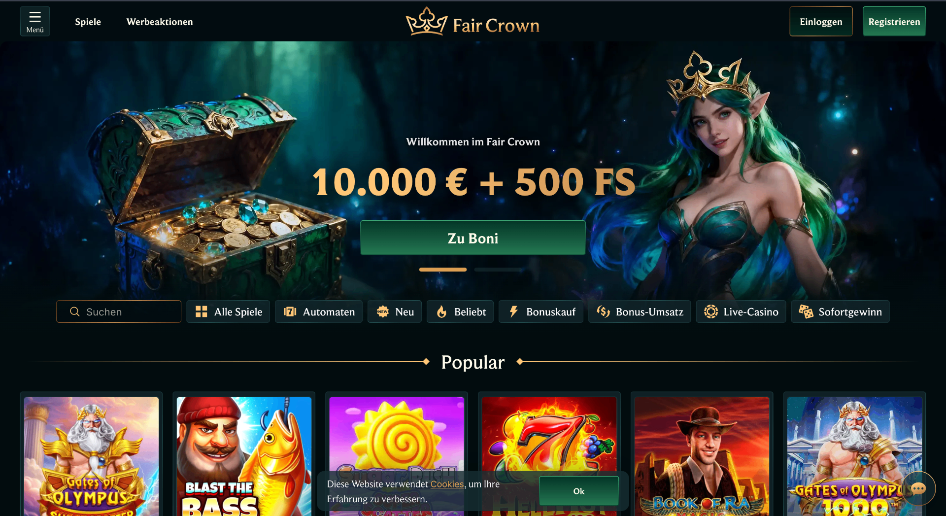 Faircrown Casino Screenshot